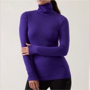 Athleta Flurry Blizzard Rib Turtleneck Size Small